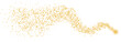© thebeststocker - Glittering vector dust on a transparent background. Golden sparkling lights. Christmas Holiday glow particle. Magic star effect. Shine background. Festive party design. PNG image