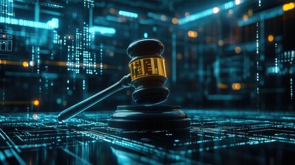 a wooden gavel with the word 