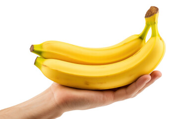 Sticker - PNG Human holding banana fruit plant food.