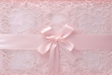 Poster - pink background with bow