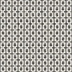 Wall Mural - Monochrome Grain Checked Stripe Pattern