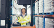 © peopleimages.com - Shipping, forklift and portrait of woman in warehouse for logistics, freight and distribution. Export, delivery and supply chain storage with person for customs compliance in inventory management