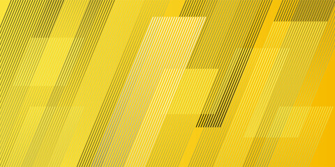 Wall Mural - Abstract art geometric background with vertical lines. Optical illusion with waves and transitions.Fluid yellow gradient shapes composition.