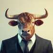 © Yuridabi - Office worker with bull cow head