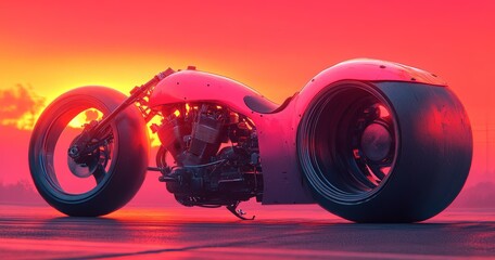 Futuristic Motorcycle Concept Art