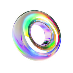 Wall Mural - Shiny iridescent ring