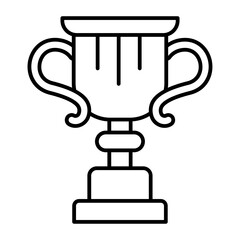 Poster - trophy outline icon