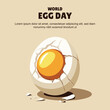 © Threecorint - World Egg Day background.