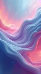 Aufkleber - Abstract flowing smooth fractal waves background