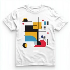 Wall Mural - Geometric Abstract Design T Shirt Mockup