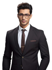 Poster - Men fashion glasses portrait tuxedo