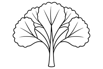 Poster - Hand drawn stylized line tree