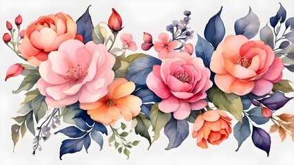 beautifull flowers painting background