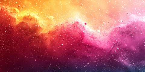 Canvas Print - Abstract colorful nebula background.