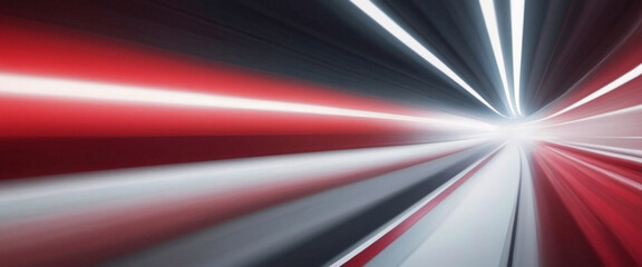 Wall Mural - abstract red and white speed lines background technology motion concept