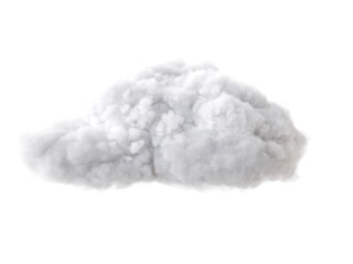 Realistic isolated cloud on transparent background