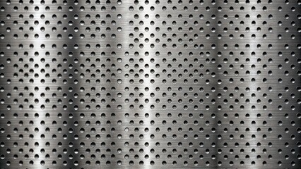 Stainless steel punching metal background texture for industrial design projects