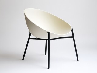 White and Black Modern Chair Design.