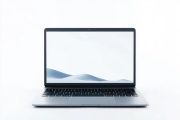 Mock up laptop for screen display on web and app.
