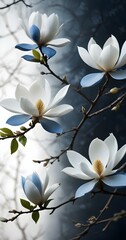 Wall Mural - A closeup view of various colorful flowers