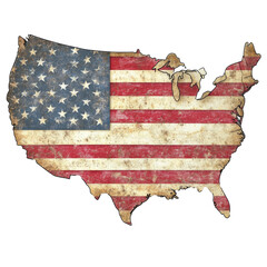 usa flag art design representation isolated transparent