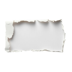 Wall Mural - torn paper with a blank space for writing messages isolated transparent