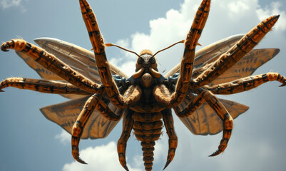 Wall Mural - fictional animal butterfly with spider legs