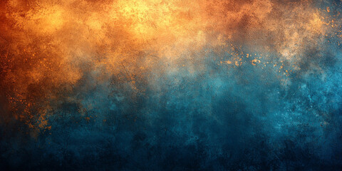 Wall Mural - Abstract background with a warm, golden hue fading into cool blue.