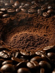 Wall Mural - Coffee Beans Pile