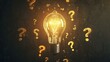 © AlfaSmart - Glowing Light Bulb with Question Marks - Inspiration and Ideas