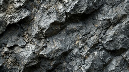 Close-up of a Rough and Textured Rock Face