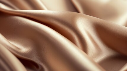 Close-up of Smooth and Luxurious Silk Fabric