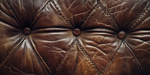 Sticker - Brown leather couch