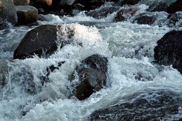 water flowing in the river