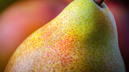 Close-Up of a Ripe Pear