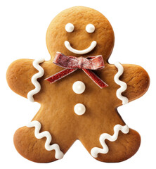 Poster - PNG Gingerbread man christmas cookie food.