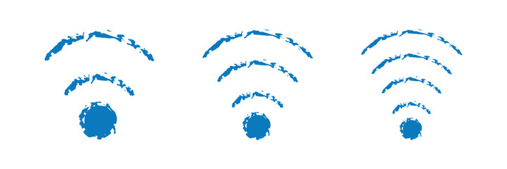 Sticker - Wi Fi icon vector set. wireless illustration sign collection. Eps 10.