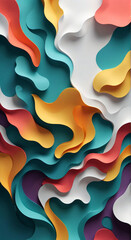 Sticker - abstract colorful background