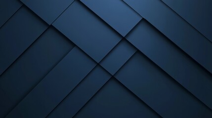 Poster - Abstract Diagonal Geometric Pattern in Deep Blue, Pattern, Texture, Background