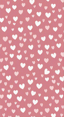 Canvas Print - seamless pattern with hearts