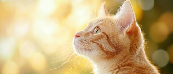  A close-up of a cat's face with a bolt of light originating from the top of its head