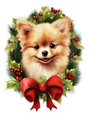 Sticker - PNG Pet christmas mammal animal.