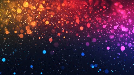 Poster - Abstract Bokeh Background with Warm and Cool Colors