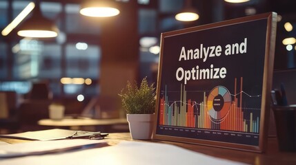 Poster - Analyze and Optimize Business Data Chart on Blackboard