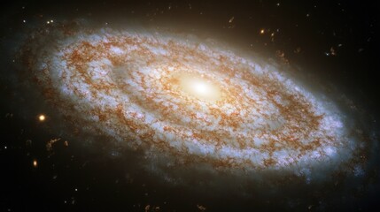 spiral galaxy with central star