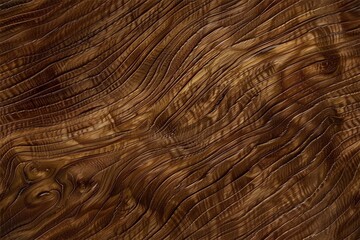 Wall Mural - Beautifully textured oak wooden surface, showcasing intricate grain patterns and rich brown tones. The wood appears polished and smooth, highlighting its natural beauty.