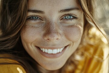 Poster - Woman with freckles