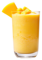 Sticker - PNG A glass of Mango Smoothie smoothie beverage produce.