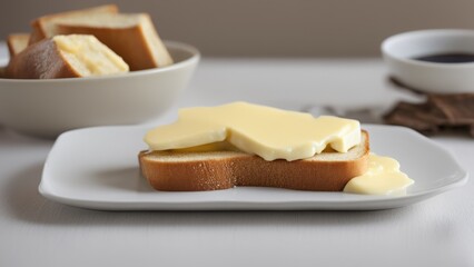 Canvas Print - bread and cheese