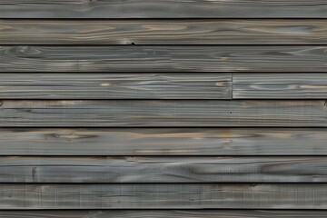 Wall Mural - Weathered wooden siding panel planks arranged horizontally, showcasing a rustic texture with gray tones and subtle grain patterns.